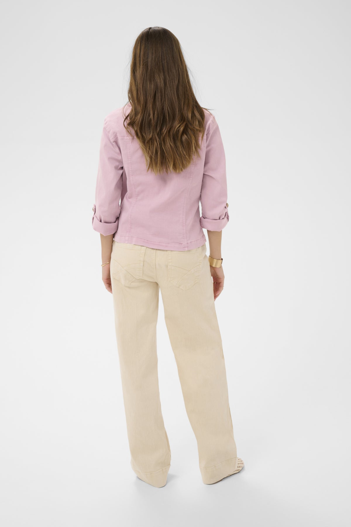 Cream - Visti Pink Denim Jacket