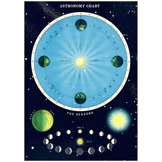 Cavallini Poster/Gift Wrap - ASTRONOMY CHART
