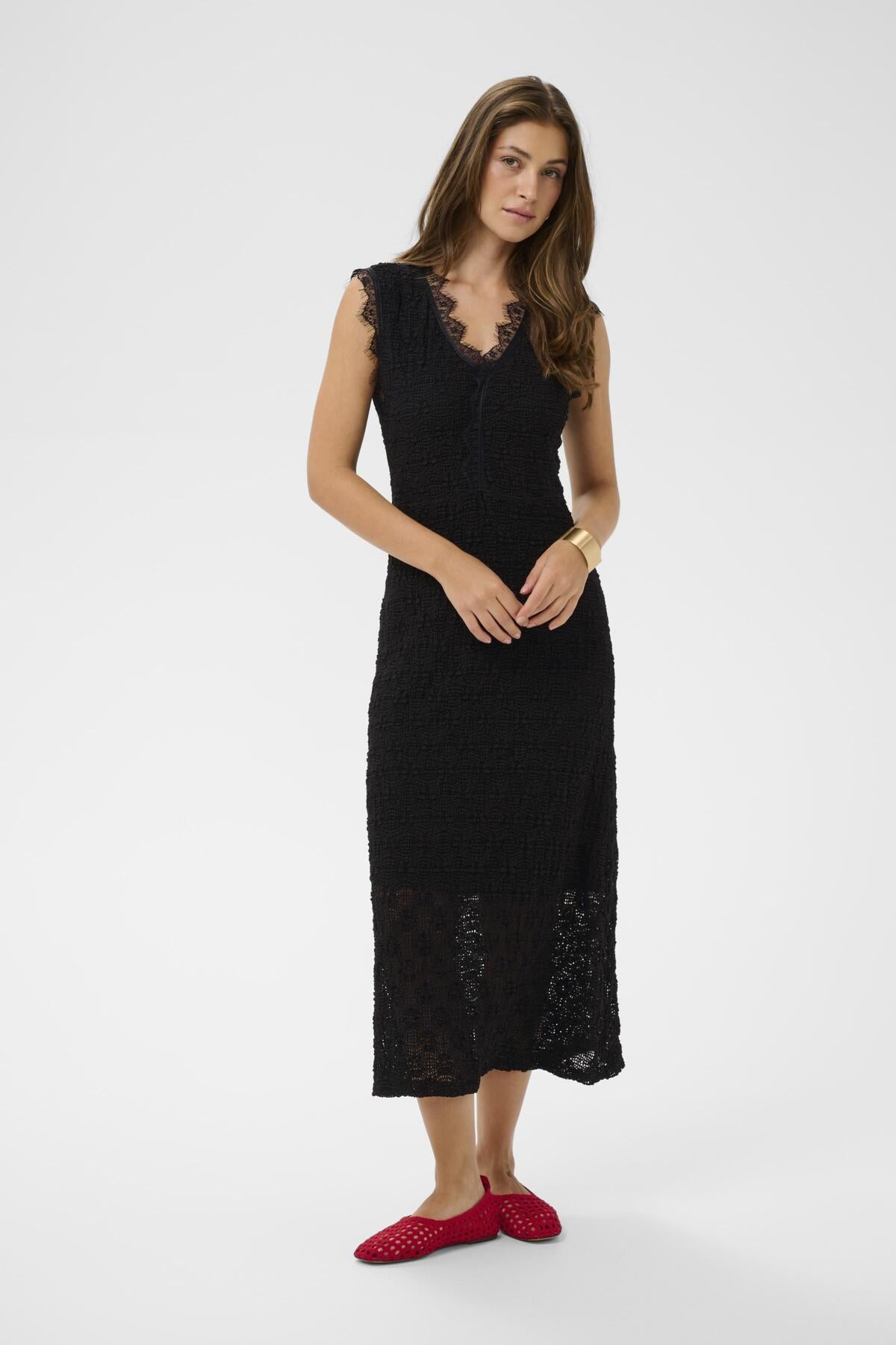 Cream - Maki Stretch Lace Dress