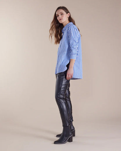 Marco Polo - Faux Leather Pant Black - YTMW48235