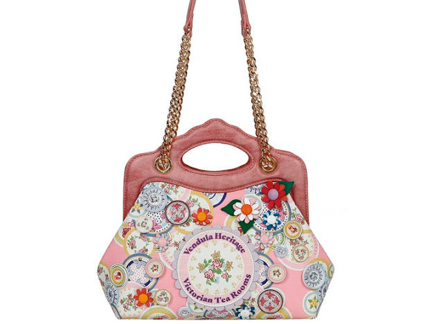 Vendula London - Heritage Victorian Tea Rooms Bubble Ornate Handle Bag ( Pre Sale )* landing early March