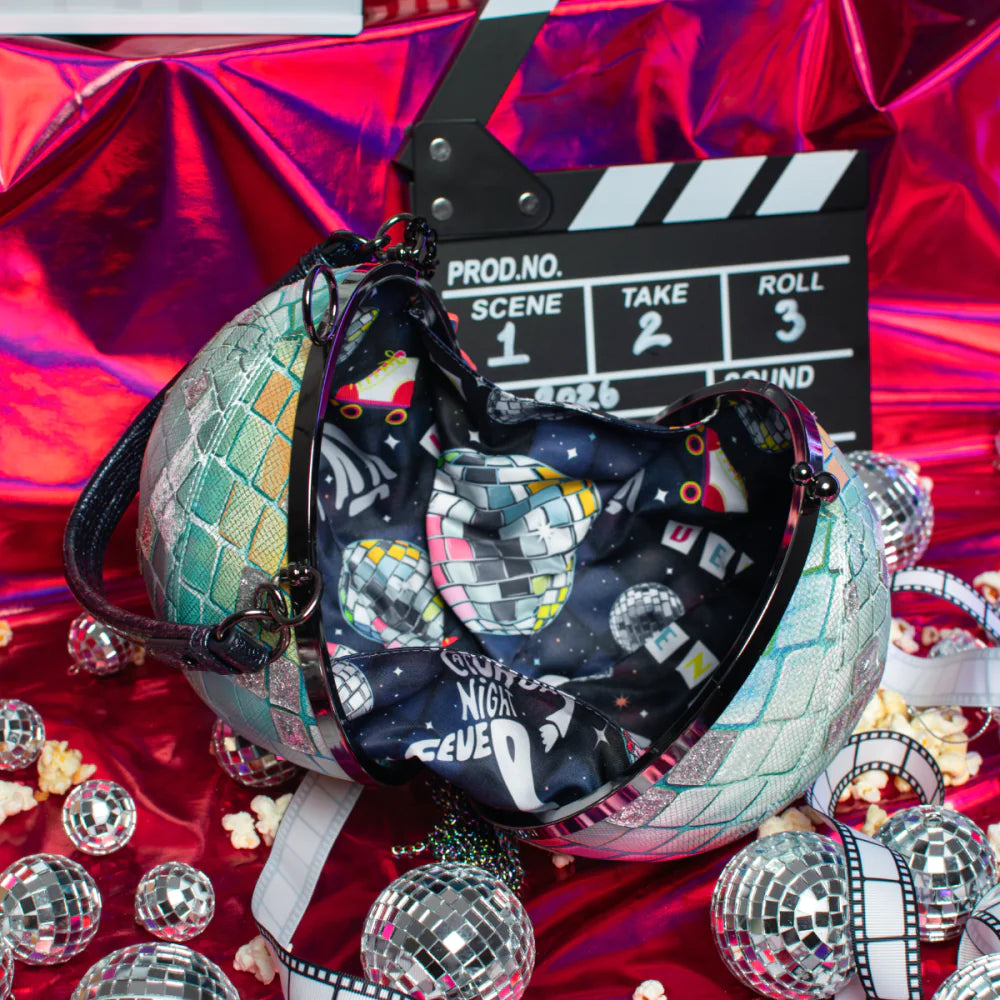 Vendula London Kitty’s Caturday Night Fever Disco Ball Bag