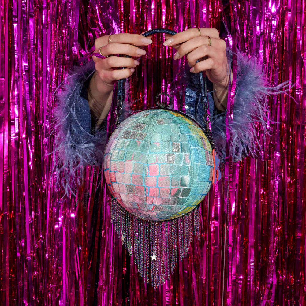 Vendula London Kitty’s Caturday Night Fever Disco Ball Bag