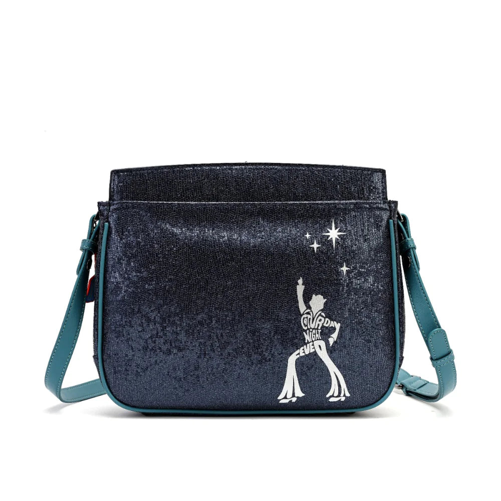 Vendula London Kitty’s Caturday Night Fever Heather Crossbody Bag