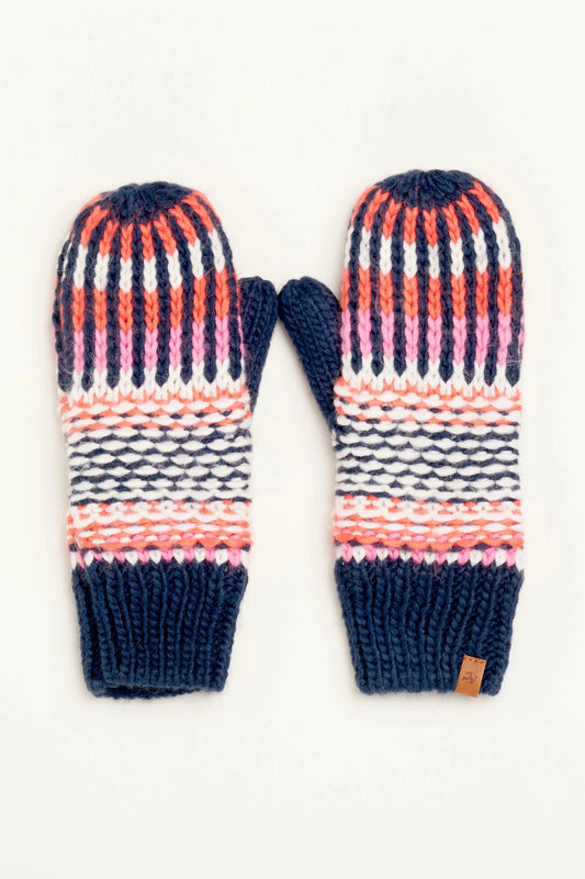 Brakeburn - Textured Stripe Knitted Gloves