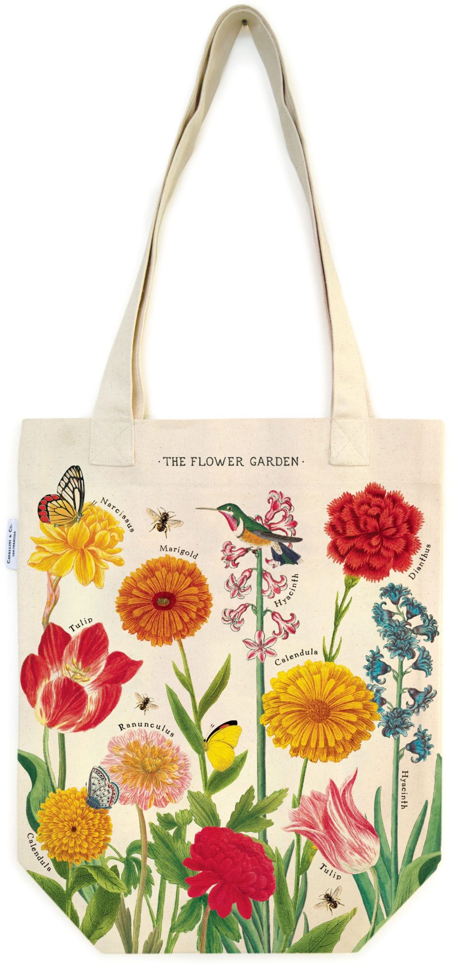 Cavallini Tote Bag – Flower Garden