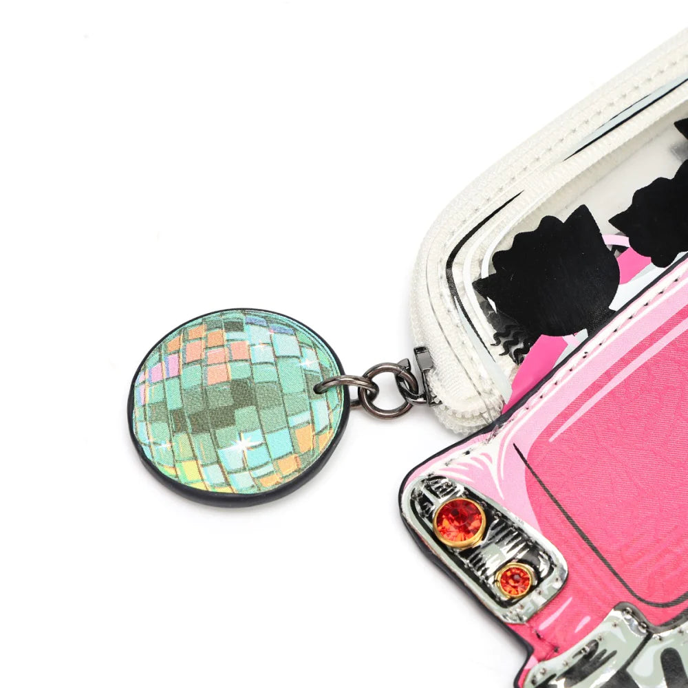 Vendula London Kitty’s Caturday Night Fever Catillac Coin Purse