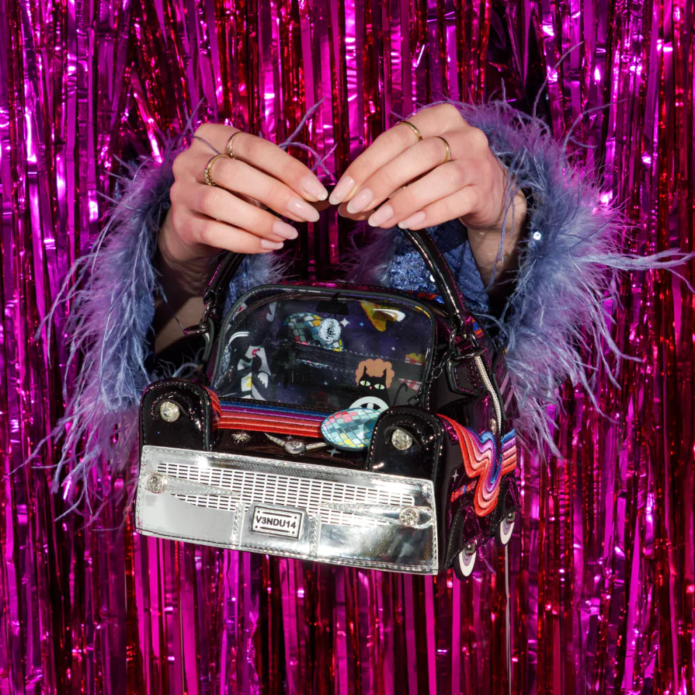 Vendula London Kitty’s Caturday Night Fever Catillac Bag