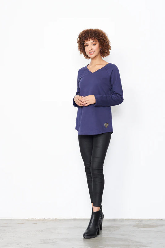 Caju - Diamante Heart Top Navy CZ578