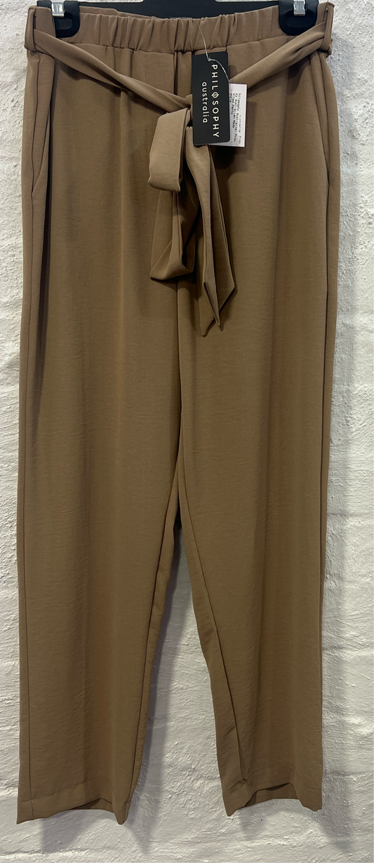 Philosophy - FD/L Belt Pant Camel - Resort Kenzie