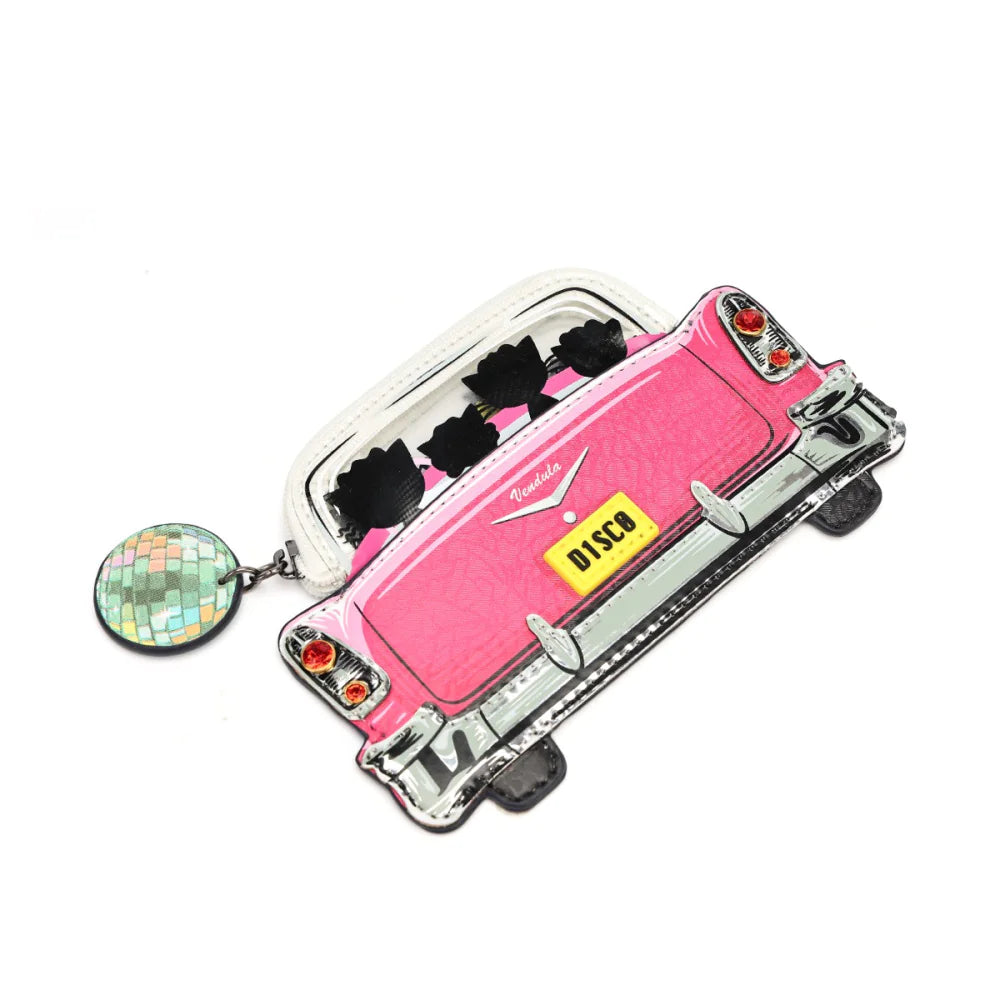 Vendula London Kitty’s Caturday Night Fever Catillac Coin Purse