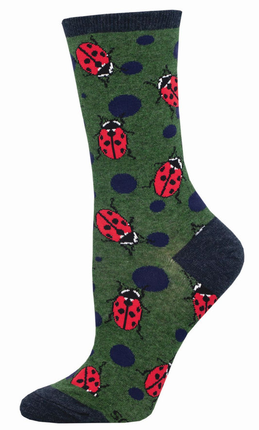 Socksmith Ladybug Green & Gorgeous