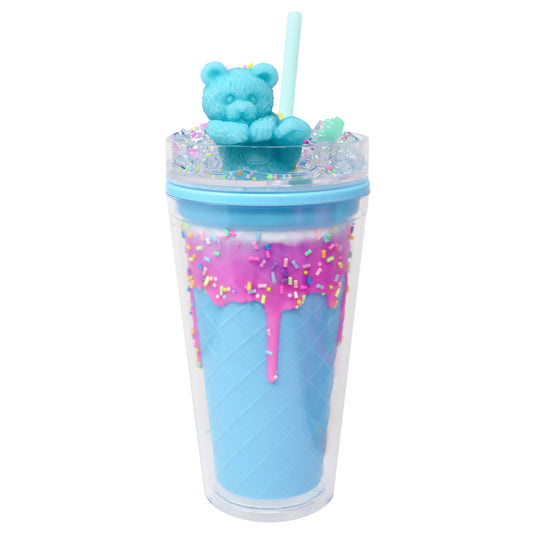 Pink Poppy - Drinking Cups with Straw - Assorted Designs