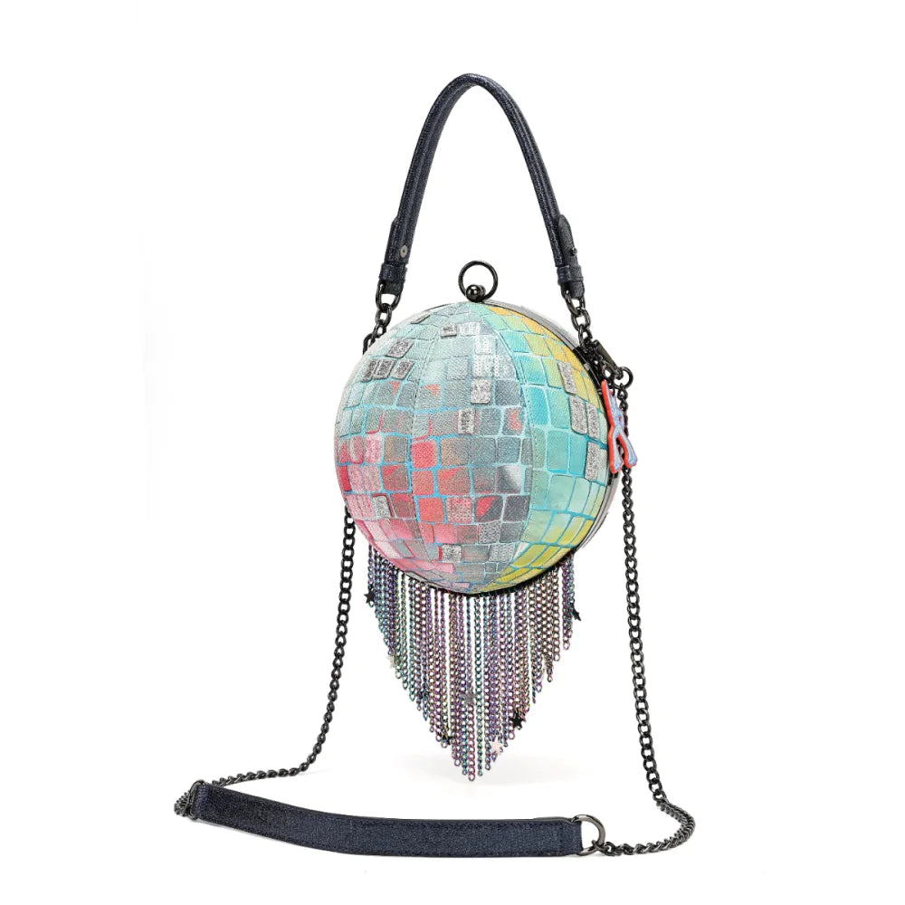 Vendula London Kitty’s Caturday Night Fever Disco Ball Bag