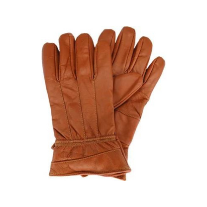 Avenel - Sheepskin Patchwork Leather Gloves w Thinsulate Lined - Tan