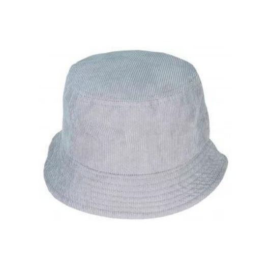 Avenel - Small Brim Corduroy Bucket Hat - Grey