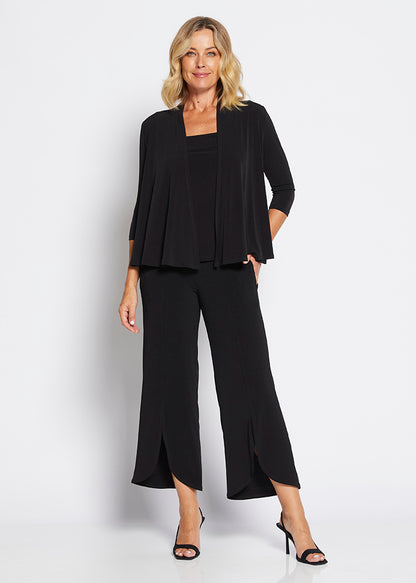 Philosophy Australia - 7/8 Split Pant Black - PETAL