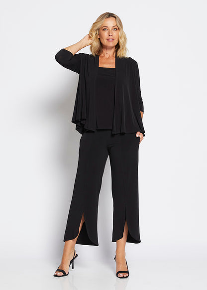 Philosophy Australia - 7/8 Split Pant Black - PETAL