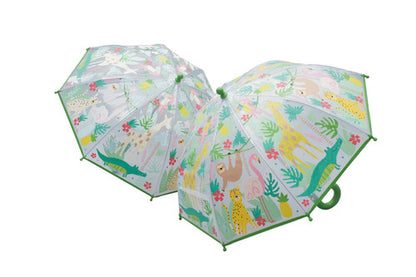 Floss & Rock - Colour Changing Umbrella - Jungle