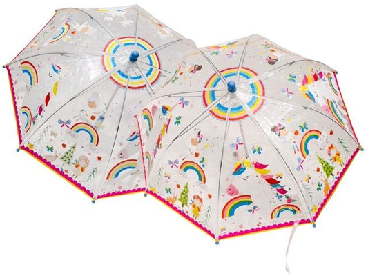 Floss & Rock - Colour Changing Umbrella – Rainbow Fairy Transparent