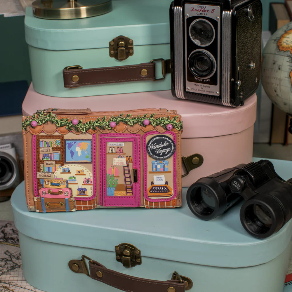 Vendula London Voyage Travel Shop Compact Folding Wallet Presale