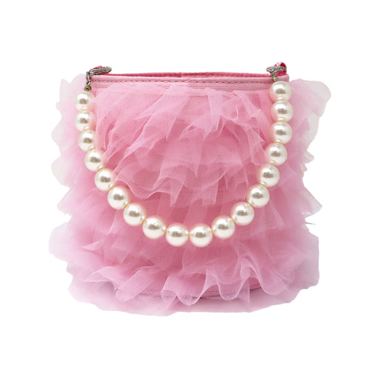 Pink Poppy Ballerina Ruffle Handbag