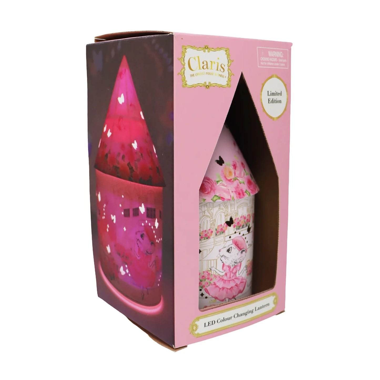 Claris The Chicest Mouse In Paris colour Changing LED Lantern