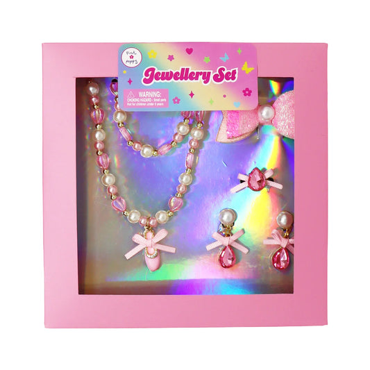 Pink Poppy Ballerina Jewellery Set