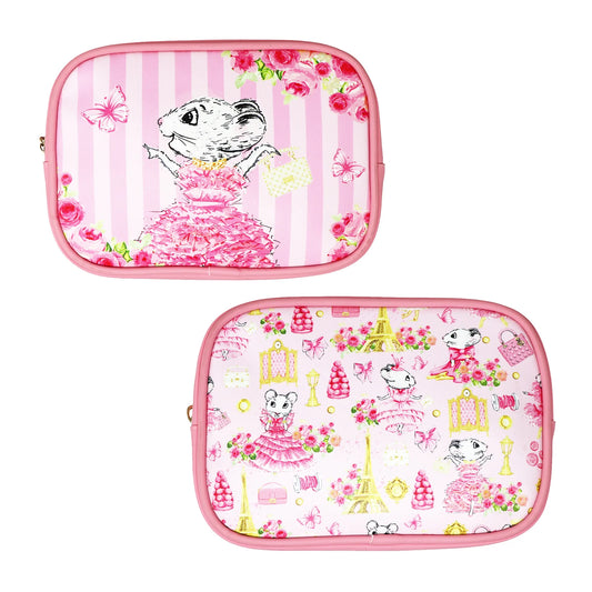 Claris The Chicest Mouse In Paris Cosmetic Pouches