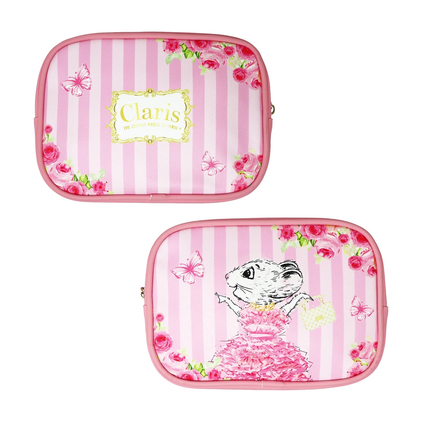 Claris The Chicest Mouse In Paris Cosmetic Pouches