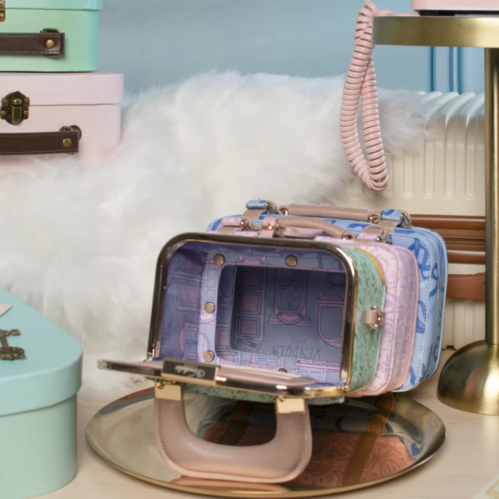 Vendula London Grand Hotel Suitcase Stack Bag Available Now