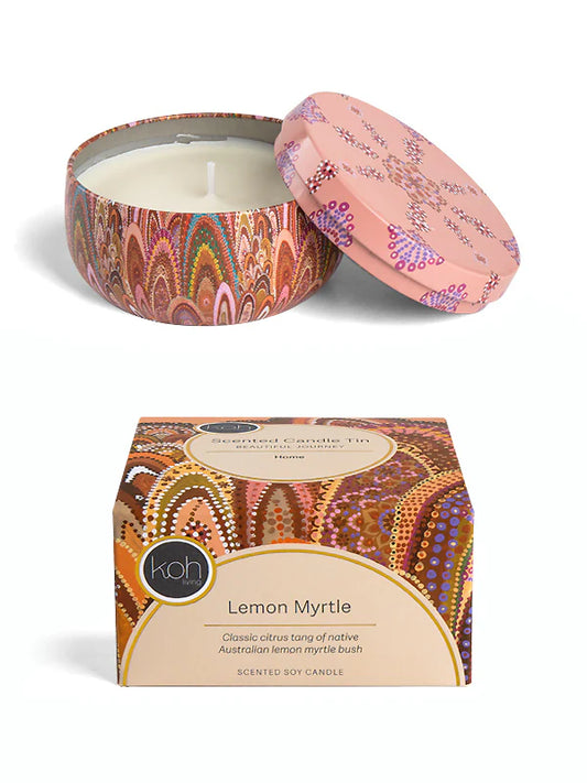Koh Living Aboriginal Scented Lemon Myrtle Candle Tin