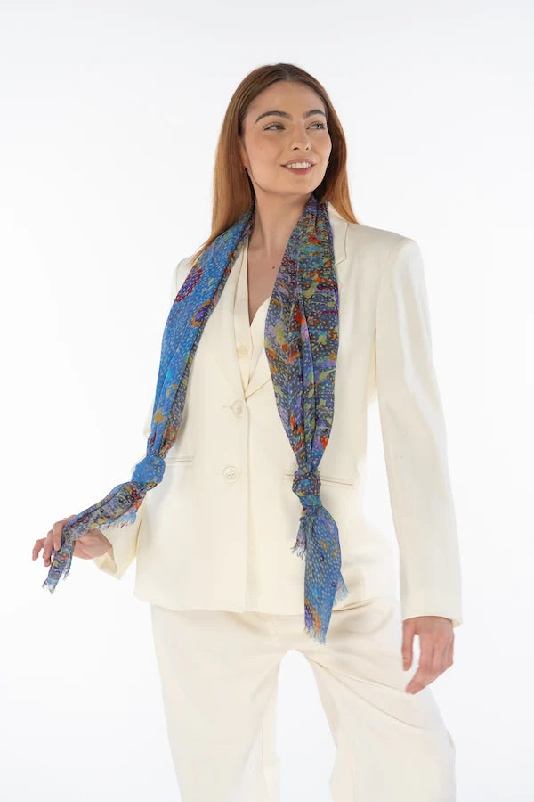 Koh Living Aboriginal Morning Mist Rectangle Scarf