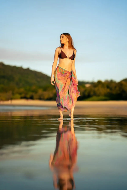 Koh Living Aboriginal Pilbara Creek Rectangle Scarf