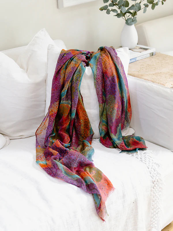 Koh Living Aboriginal Pilbara Creek Rectangle Scarf