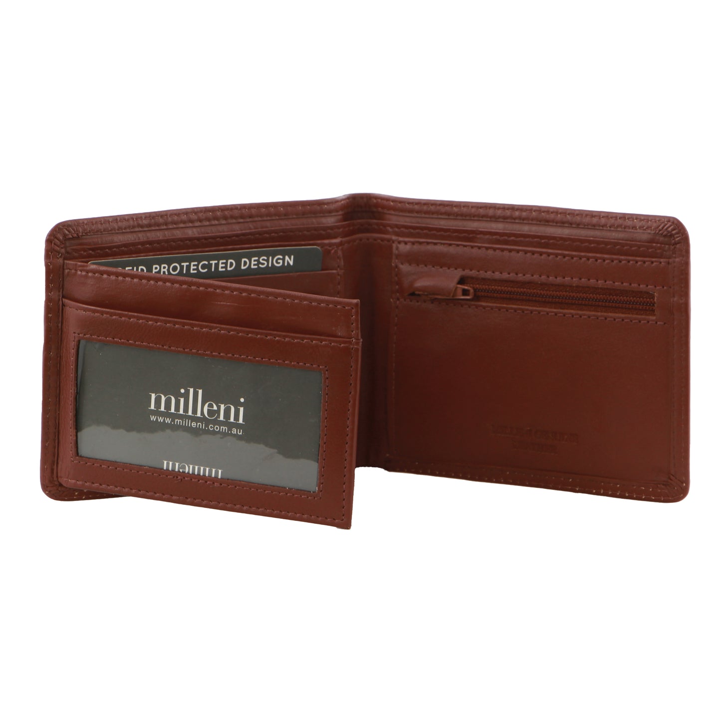 Milleni Leather C5129 Men’s Milleni - Tan Genuine Leather Wallet