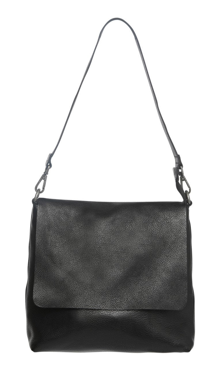 Modapelle Leather Flap Over - Zippered Satchel Bag