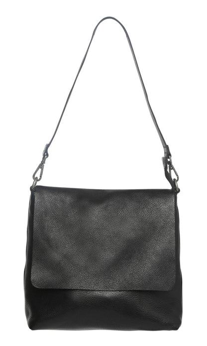 Modapelle Leather Flap Over - Zippered Satchel Bag