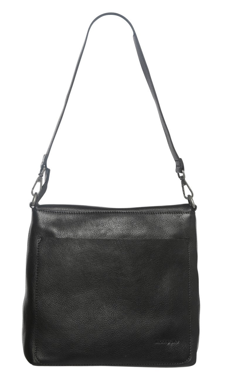 Modapelle Leather Flap Over - Zippered Satchel Bag