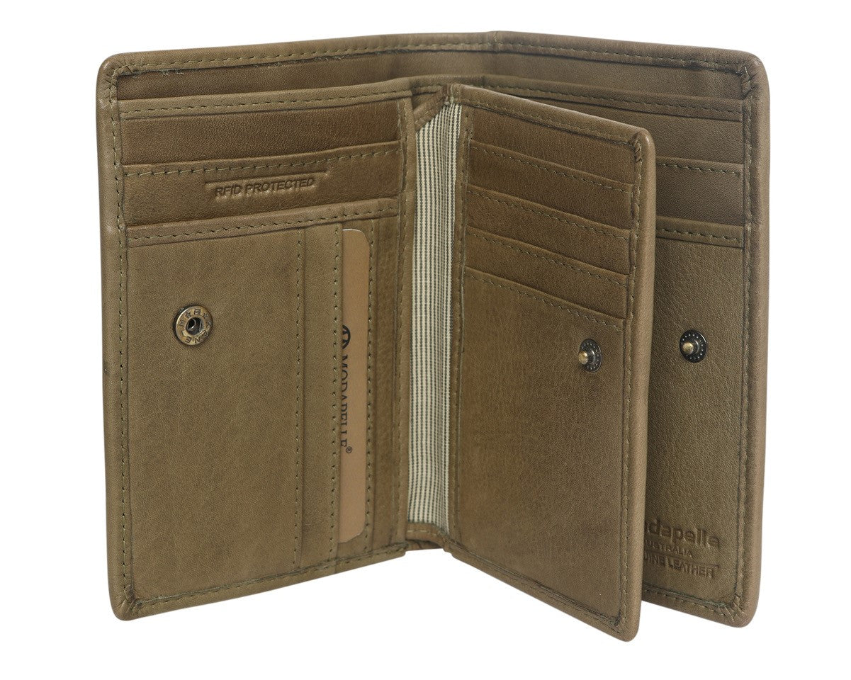 Modapelle Soft Leather Wallet - RFID Protected.