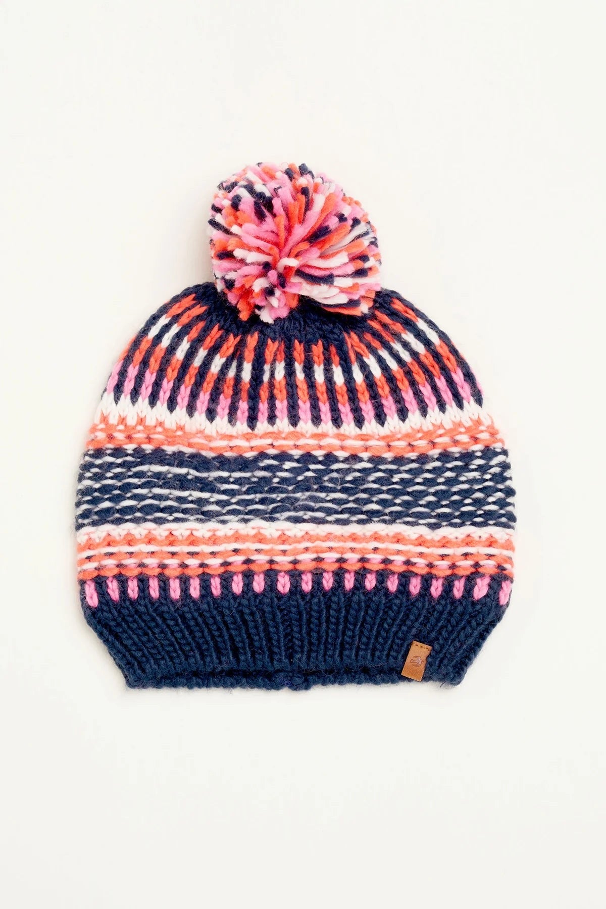 Brakeburn - Textured Stripe Knitted Beanie & Mittens Set