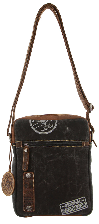 Jack's Inn - Panama Canvas and Leather Small Crossbody Bag (JACK-7)