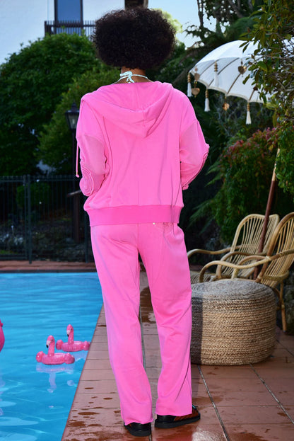 Coop - Mesh Air Track Pants Hot Pink