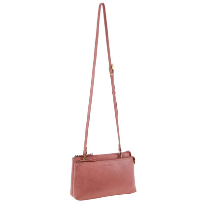 Pierre Cardin - Leather Cross-Body Bag 3682 Marsala