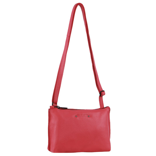 Pierre Cardin - Leather Trendy Cross Body Bag Pink 3725