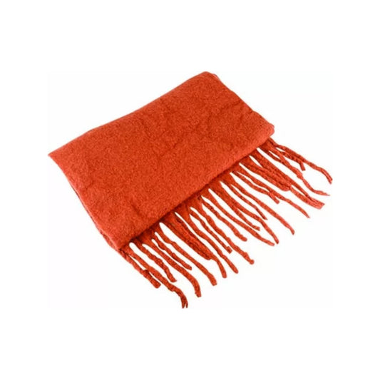 Poppi - Avenel of Melbourne - Wide Brushed Polyester Scarf / Wrap 61562 Rust