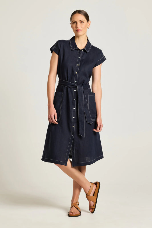 Yarra Trail - Atlas Dress Navy - YT25S9514