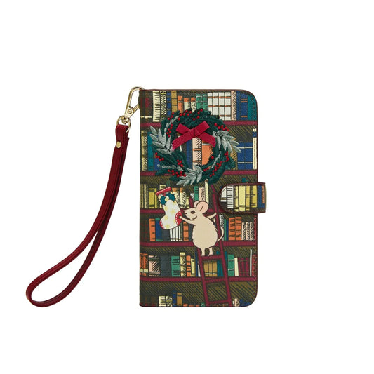 Vendula London Christmas Library Universal Flip Phone Case - Available Now