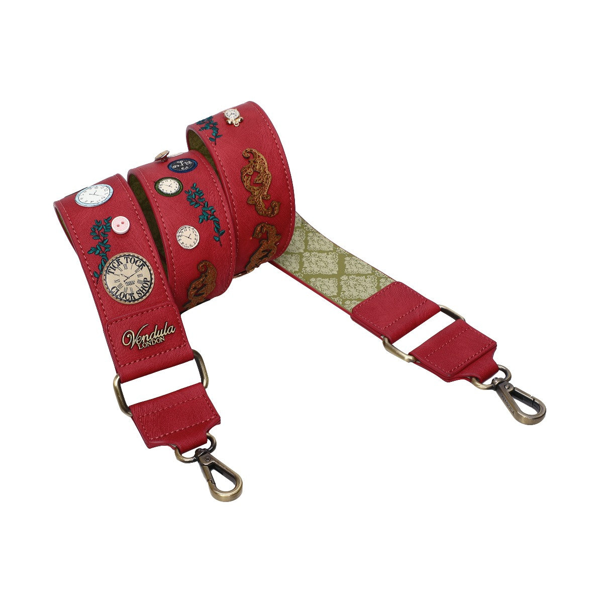 Vendula London - Tick Tock Clock Shop Wide Shoulder Strap (PRE-ORDER)