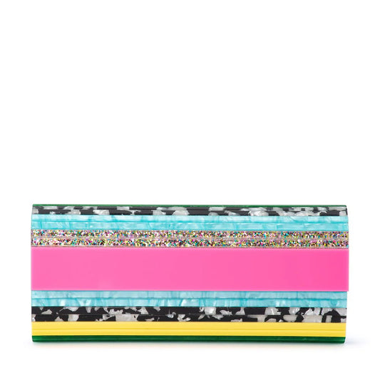 Olga Berg - CLARA Acrylic Clutch - Multi